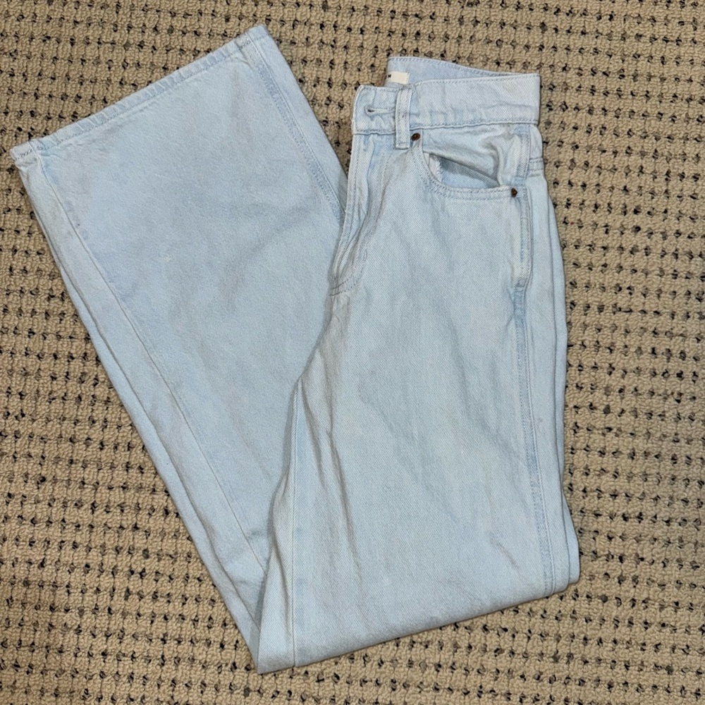 Pacsun Baggy Light Acid Wash High Rise Jeans